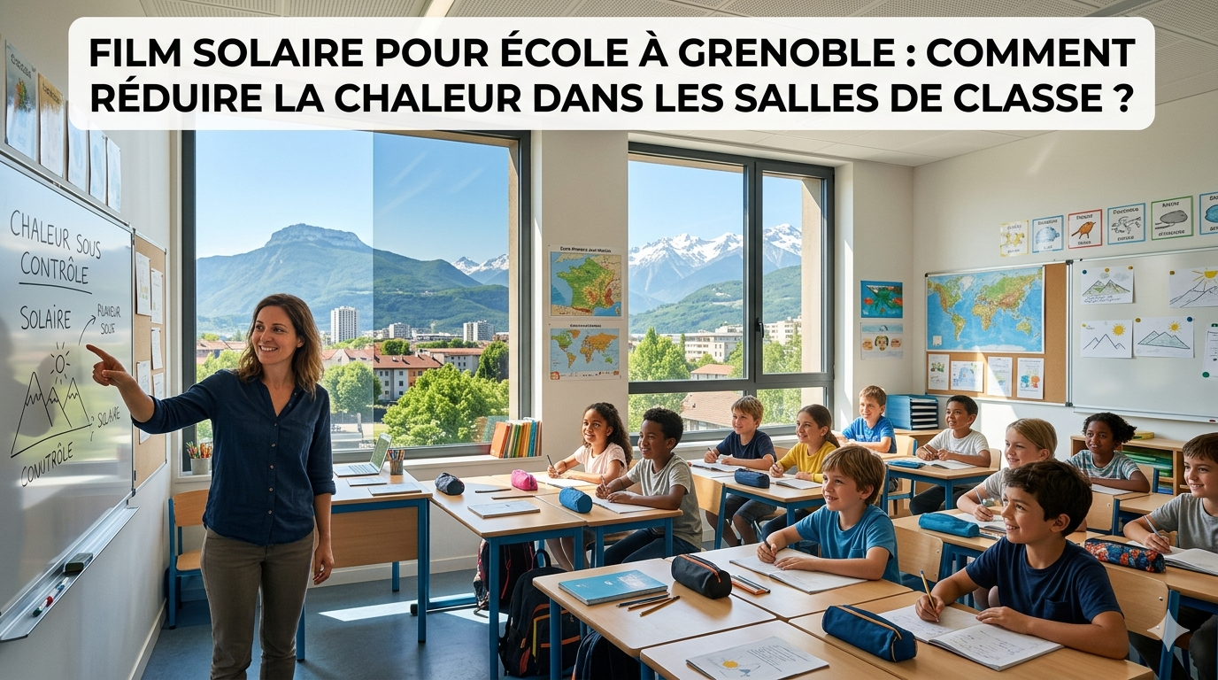 Film solaire pour école à Grenoble comment réduire la chaleur dans les salles de classe